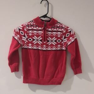 Red Fair Isle Sweater